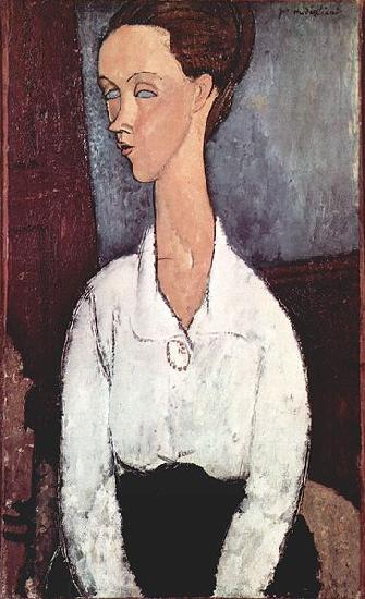 Amedeo Modigliani Portrat der Lunia Czechowska mit weiber Bluse China oil painting art